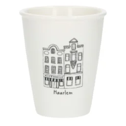 Gevel mok, Haarlem, porselein, 200 ml
