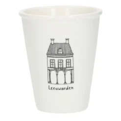 Gevel mok, Leeuwarden, porselein, 200 ml