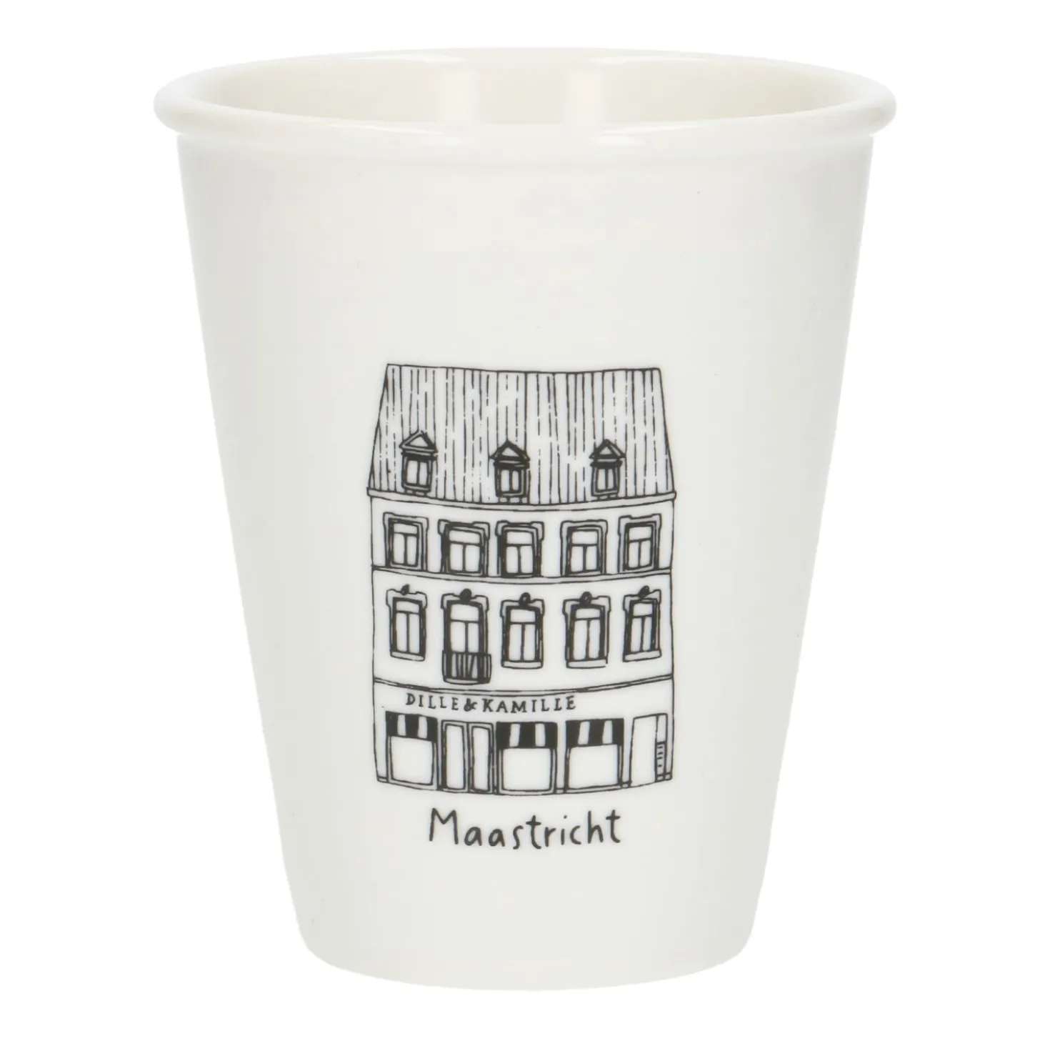 Gevel mok, Maastricht, porselein, 200 ml