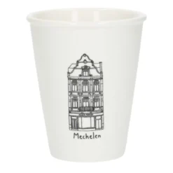 Gevel mok, Mechelen, porselein, 200 ml