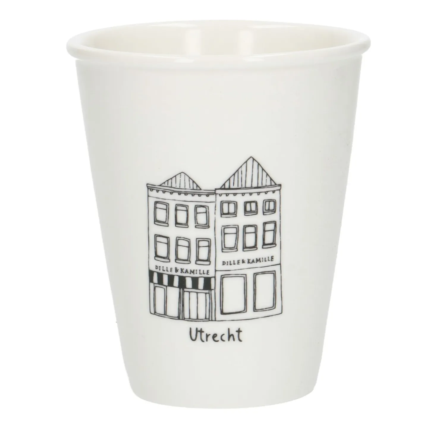 Gevel mok, Utrecht, porselein, 200 ml