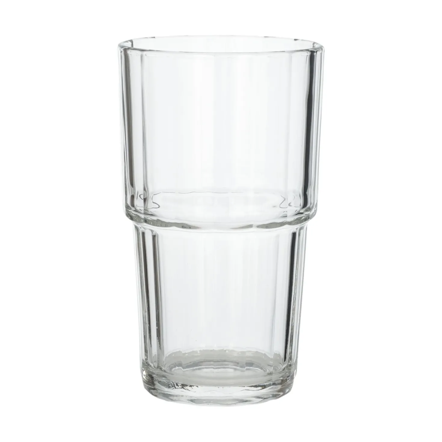 Glas, geribbeld en stapelbaar, 320 ml