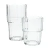 Glas, geribbeld en stapelbaar, 200 ml