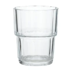 Glas, geribbeld en stapelbaar, 200 ml