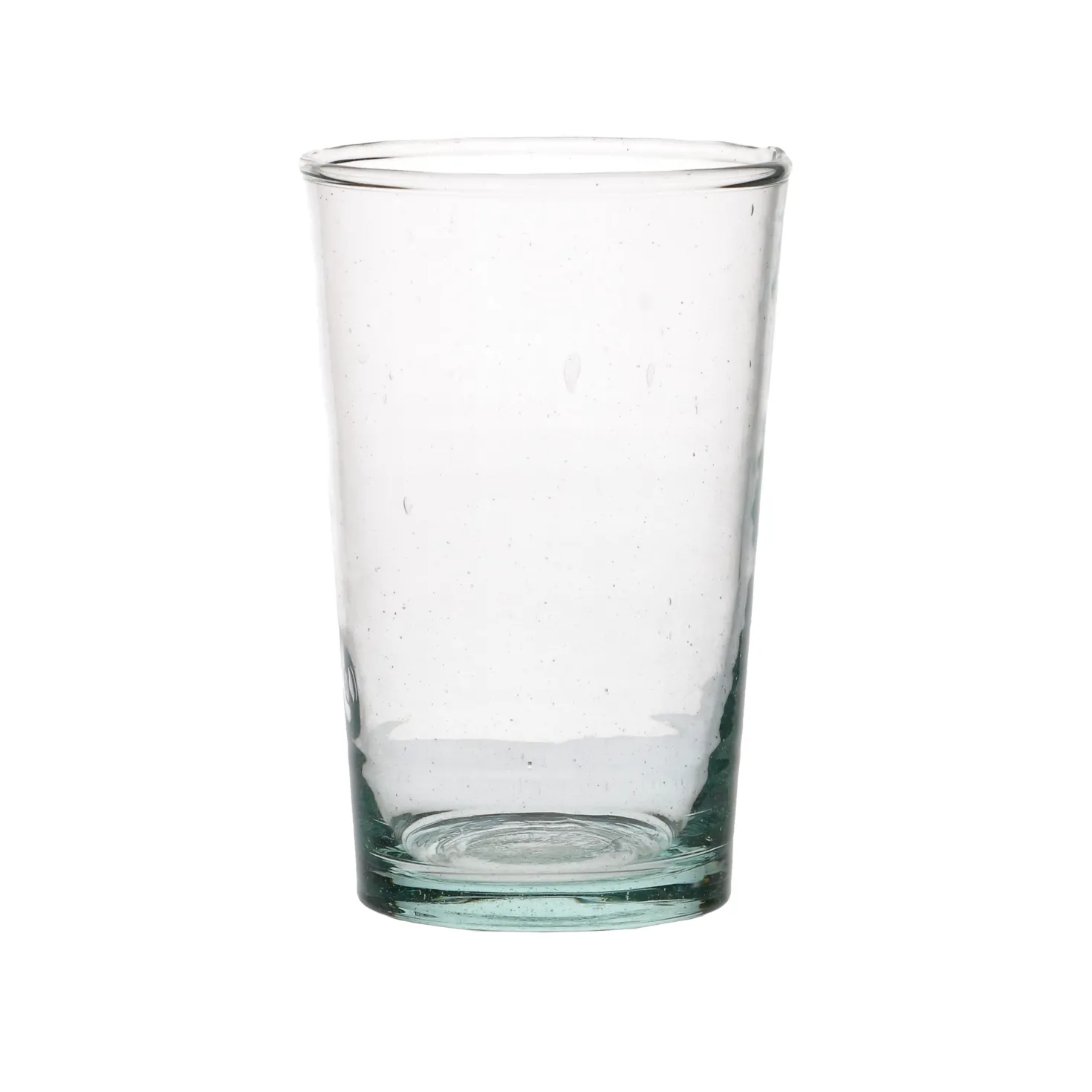 Glas, recht, gerecycled glas, handgeblazen, 280 ml