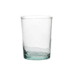 Glas, recht, gerecycled glas, handgeblazen, 230 ml