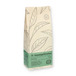 Granaatappel & framboos, biologisch, groene thee, zakje 75 gram
