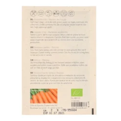 Groentezaden, biologisch, wortel, 2 g