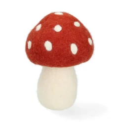 Grote paddenstoel, vilt, rood, ca. 14 cm