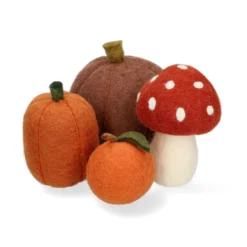 Grote paddenstoel, vilt, rood, ca. 14 cm