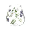 Grote vaas, glas, handbeschilderd, Ø19 x 16 cm