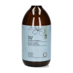 Handzeep, glazen fles, amandel & bergamot, 500 ml