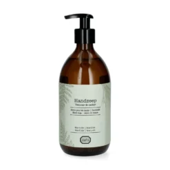 Handzeep, glazen fles, vetiver & ceder, 500 ml