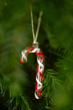 Hanger, glas, candy cane