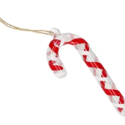 Hanger, glas, candy cane