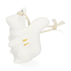 Hanger, porselein, eekhoorn, wit en goud