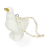 Hanger, porselein, gans, wit en goud