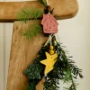 Hanger, porselein, huis, rood