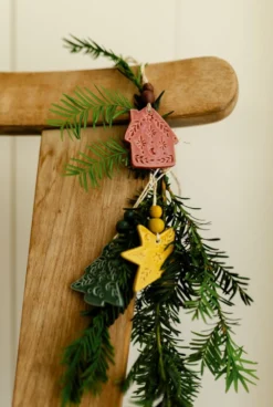 Hanger, porselein, huis, rood