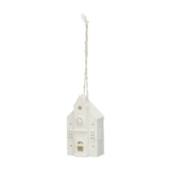 Hanger, porselein, kerk, wit