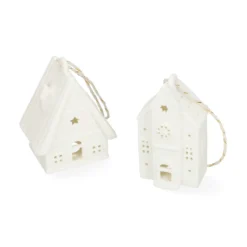Hanger, porselein, kerk, wit