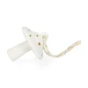 Hanger, porselein, paddenstoel, wit en goud