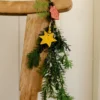 Hanger, porselein, ster, geel