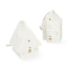 Hanger, porselein, vakwerkhuis, wit