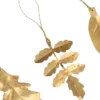 Hangers, brass, blaadjes, set van 3