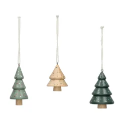 Hangers, hout, set van 3 bomen