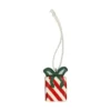 Hangers, hout, set van 4 (duif,muis,cadeau en sneeuwpop)