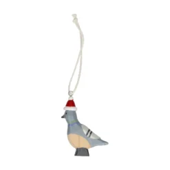 Hangers, hout, set van 4 (duif,muis,cadeau en sneeuwpop)