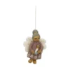 Hanger, vilt, engel met lila jurk en kaars