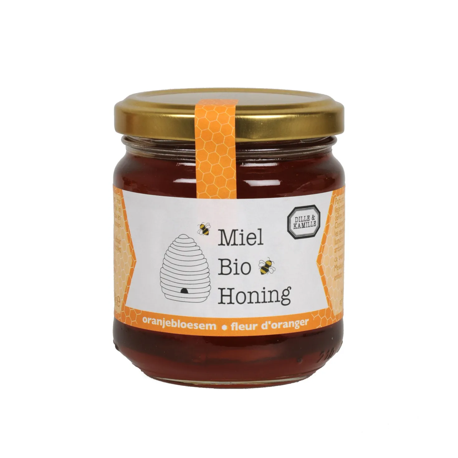 Honing, oranjebloesem, biologisch, 250 gram