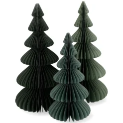Honingraat boom, papier, groen, 23 cm
