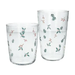 Hoog glas, kersttakjes, 400 ml