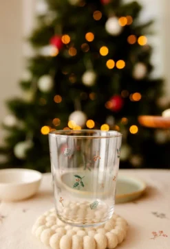 Hoog glas, kersttakjes, 400 ml