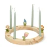 Jaarring of adventskandelaar, hout, Ø 24 cm