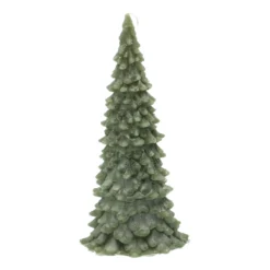 Kaars dennenboom, donkergroen, 22 cm