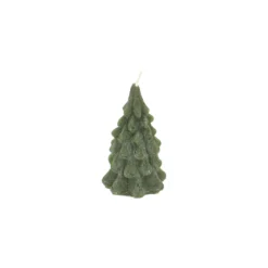 Kaars dennenboom, donkergroen, 7 cm