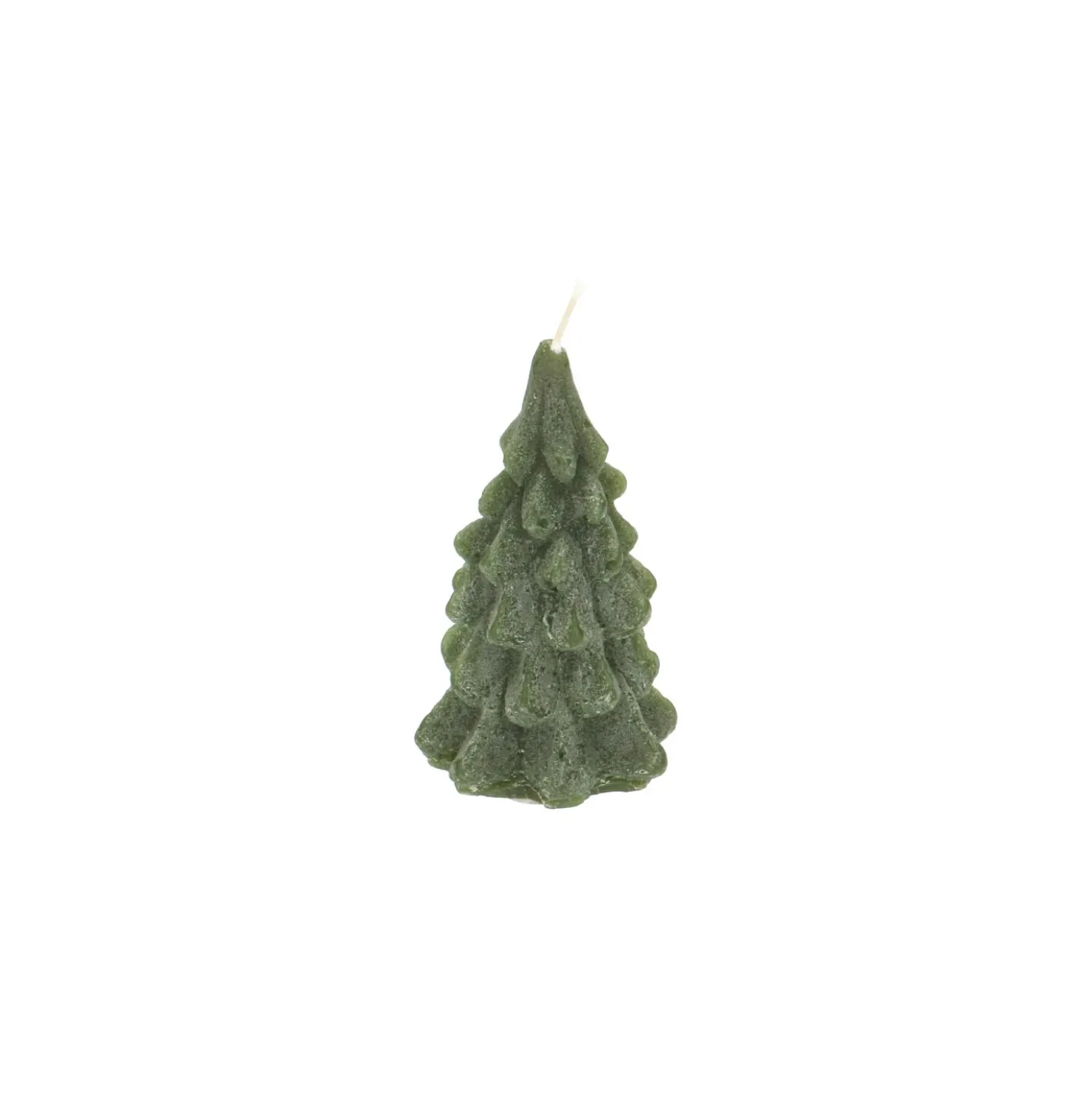 Kaars dennenboom, donkergroen, 7 cm