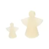 Kaars engel, offwhite, groot, 17 cm