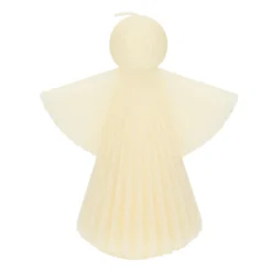 Kaars engel, offwhite, groot, 17 cm