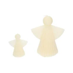 Kaars engel, offwhite, klein, 10 cm