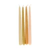 Kaarsen, set roze 4 stuks