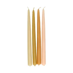 Kaarsen, set roze 4 stuks