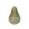 Kaars peer, groen, Ø11 X 7,5 cm