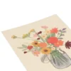 Kaart, bloemen in weckpot