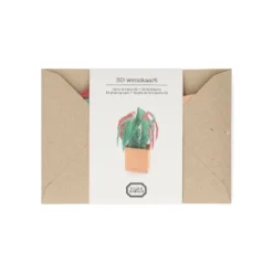 Kaart 3D met envelop, begonia