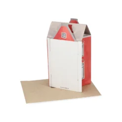 Kaart 3D met envelop, gevelhuisje